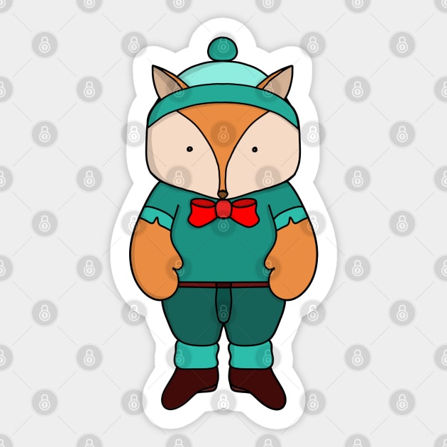 Cute green fox Sticker by DiegoCarvalho